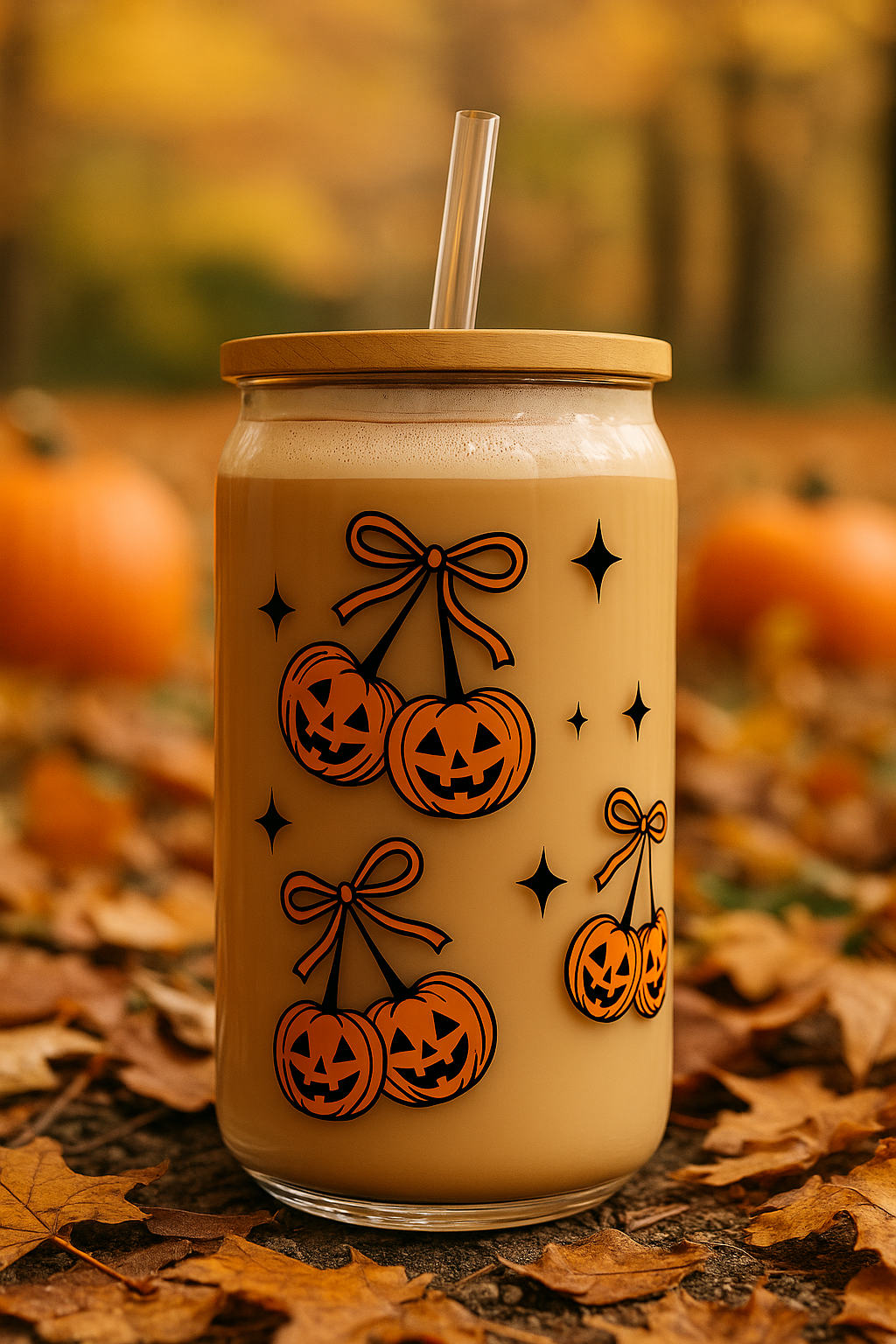 Pumpkin Cherries- Glass can