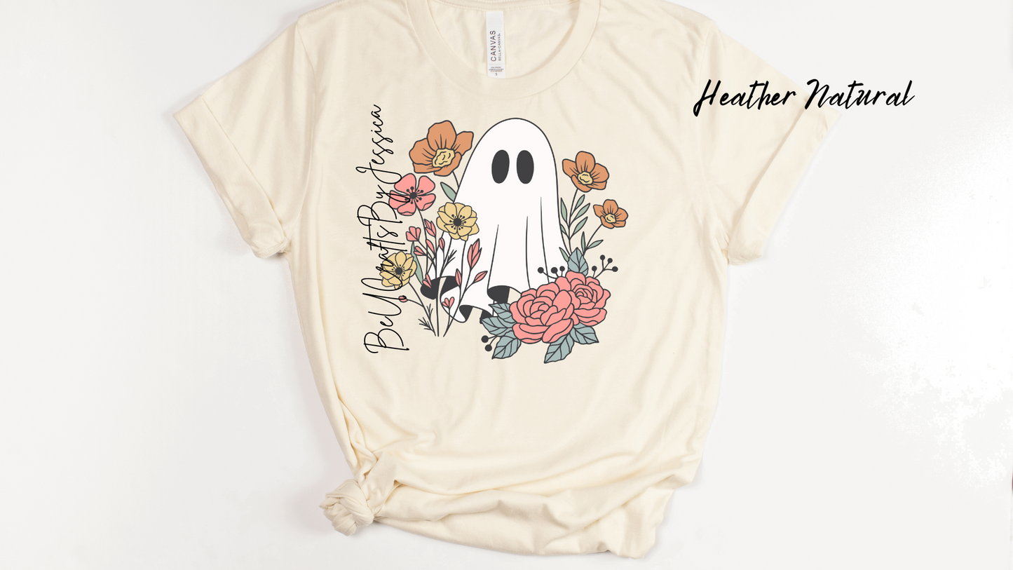 Comfort Colors Halloween Ghost Shirt, Cute Halloween Shirt, Halloween Women's Shirt, Spooky Season Shirt, Trick or Treat Shirt,