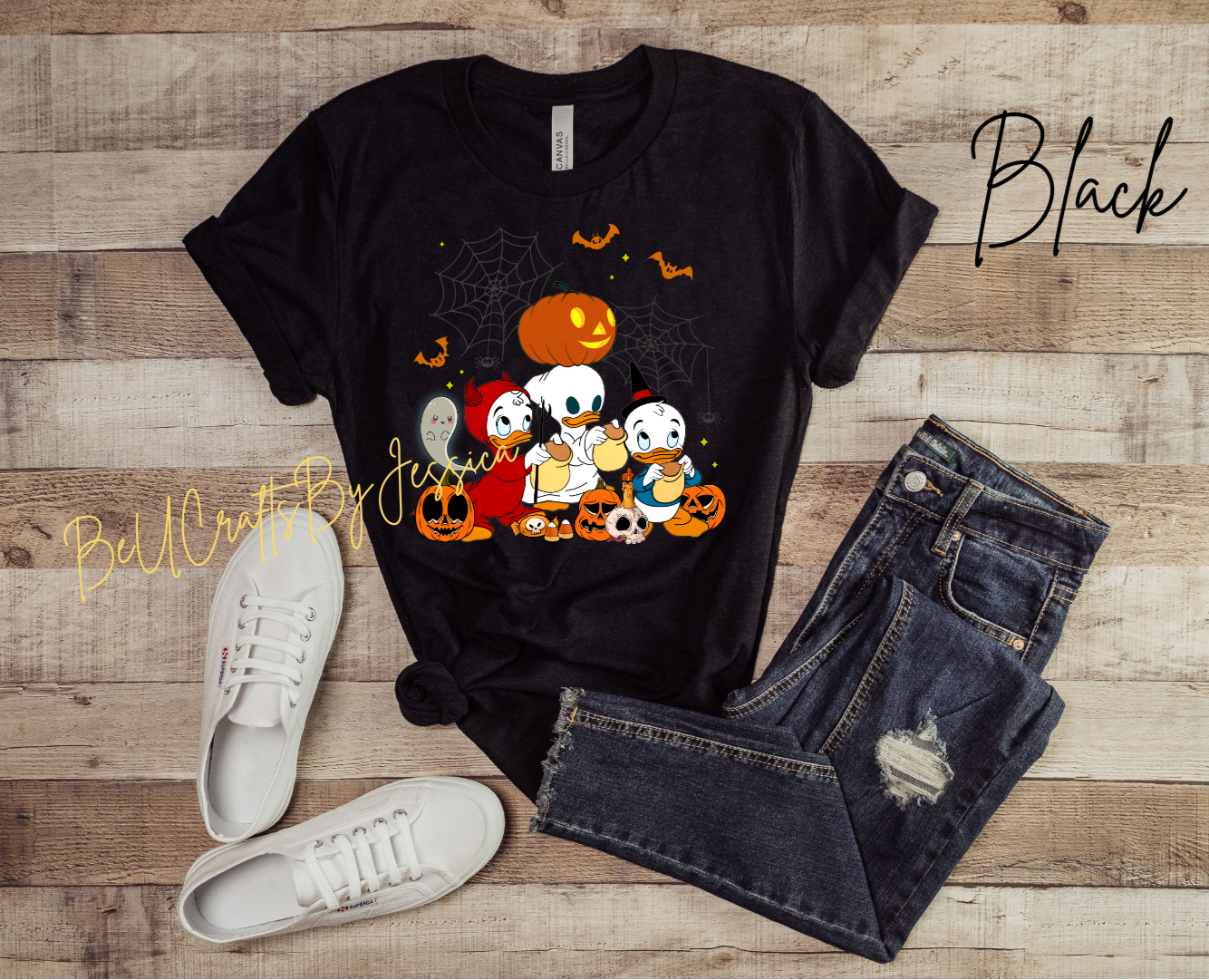 Trick-or-Treat Duck Trio Halloween Tee & Sweatshirt