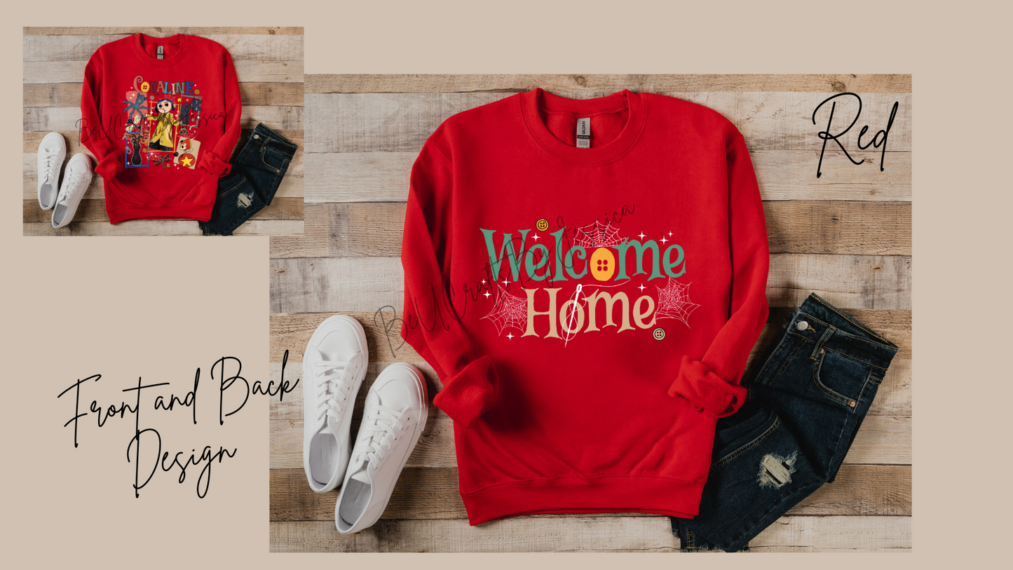 Coraline-Welcome Home Coraline Sweatshirt