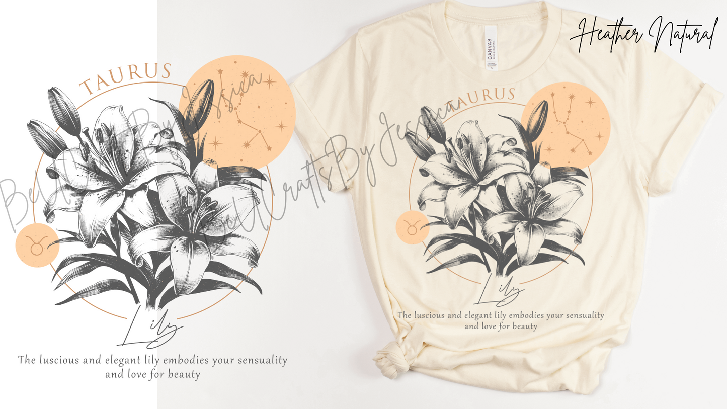 zodiac Birth Flower T-shirt