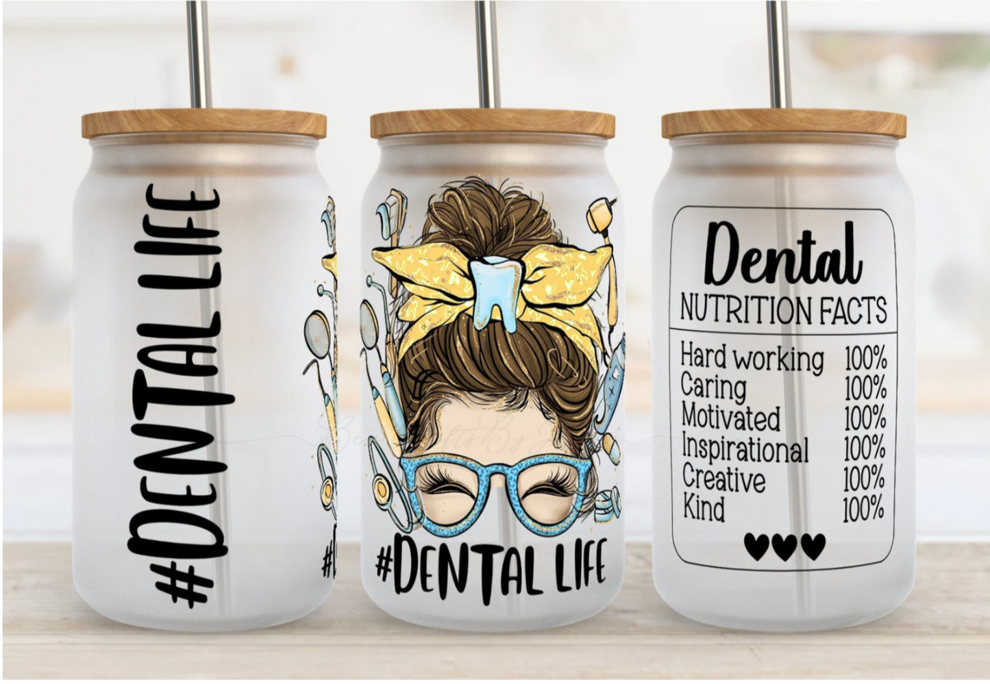 Dental Life -Glass Cup