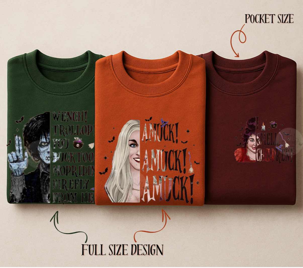 Hocus Pocus Inspired Halloween Sweatshirts
