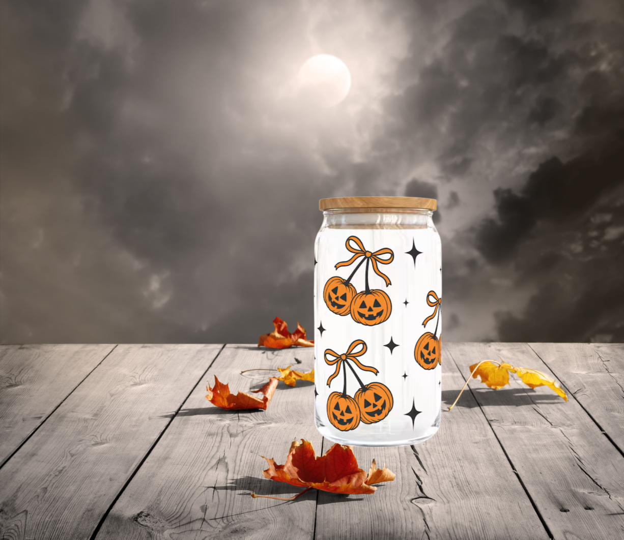 Pumpkin Cherries- Glass can