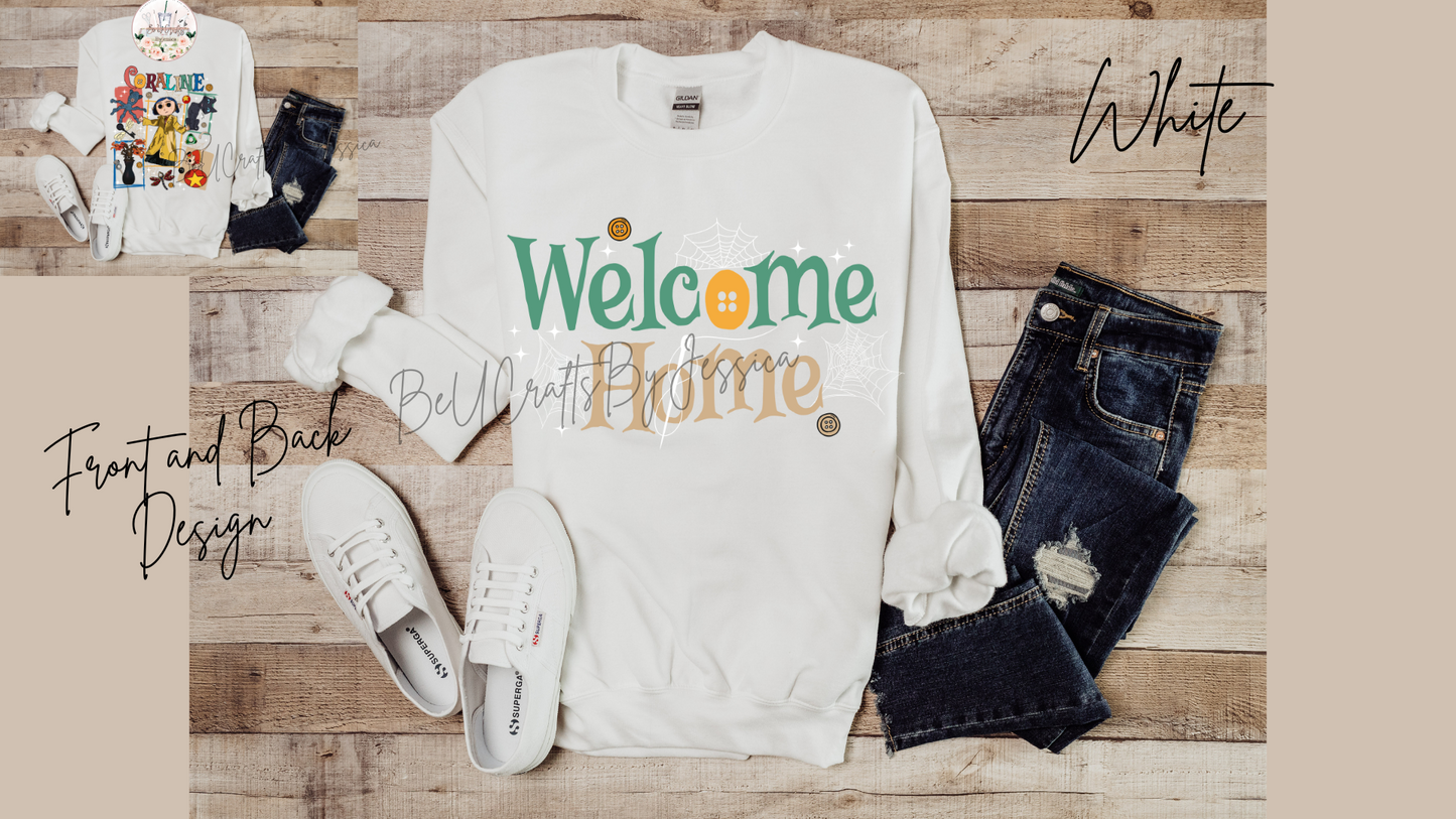 Coraline-Welcome Home Coraline Sweatshirt