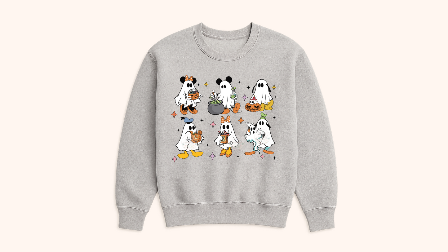Spooky Ghost & Friends Sweatshirt-Youth