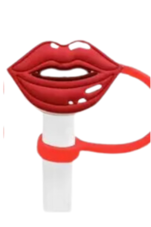 Valentine’s Day Heart Straw Caps – Reusable Dust-Proof Straw Toppers (XOXO, Love & Heart Designs)