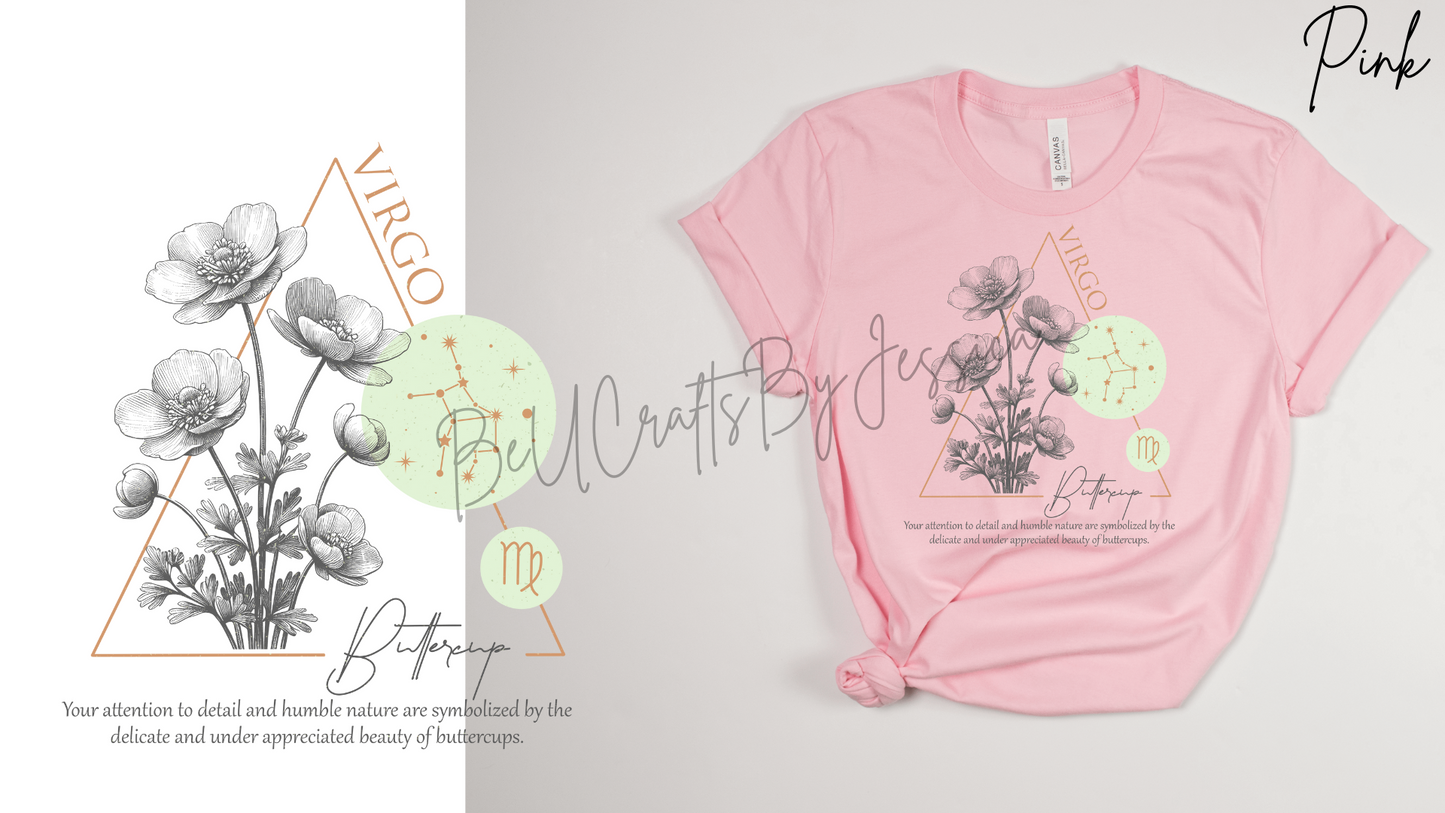 zodiac Birth Flower T-shirt