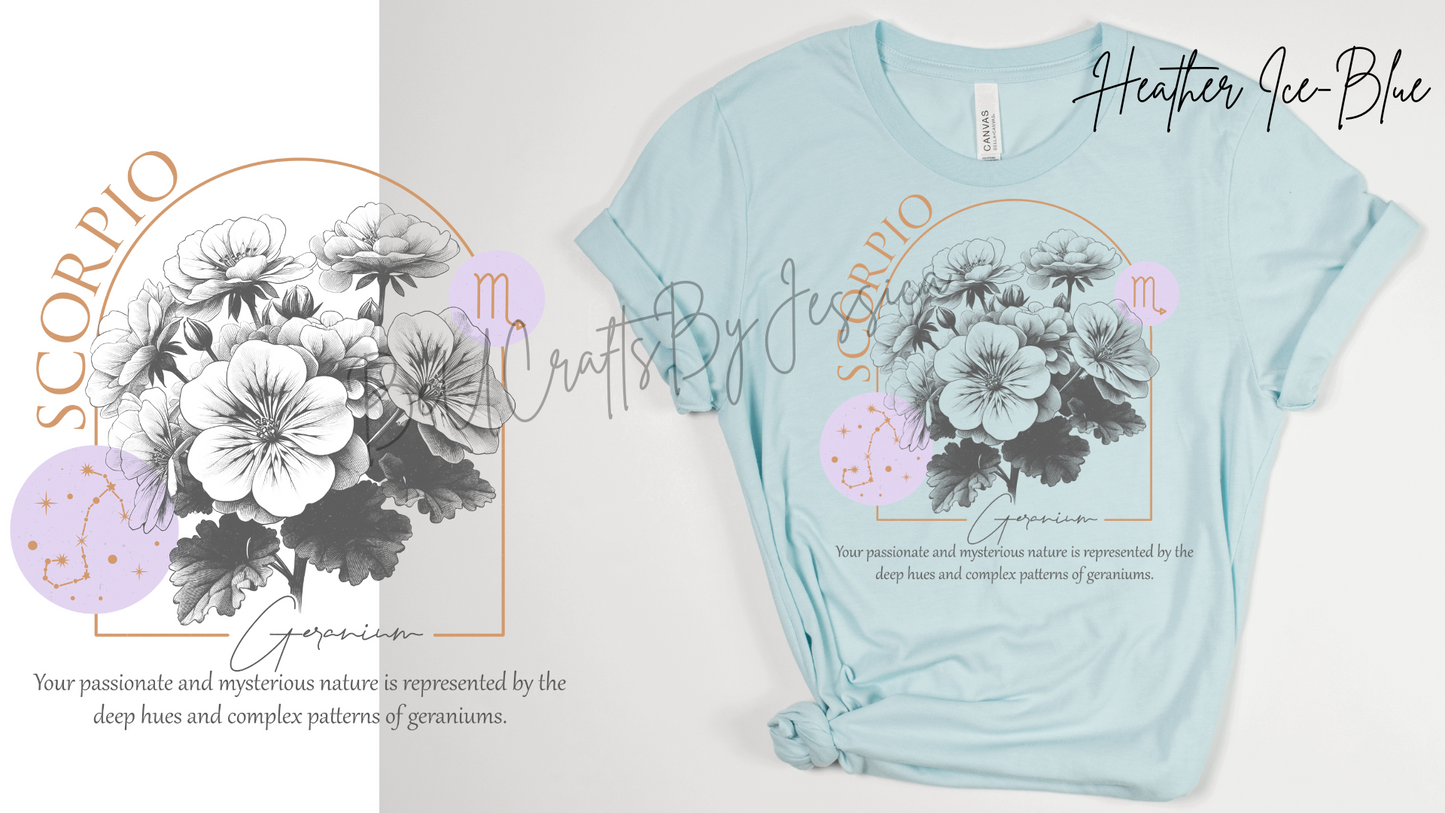 zodiac Birth Flower T-shirt