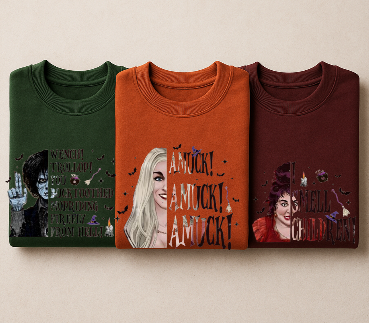 Hocus Pocus Inspired Halloween Sweatshirts