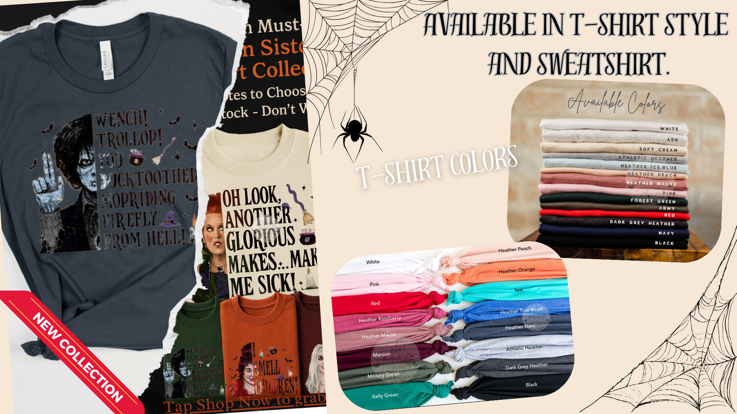 Hocus Pocus Inspired Halloween Sweatshirts