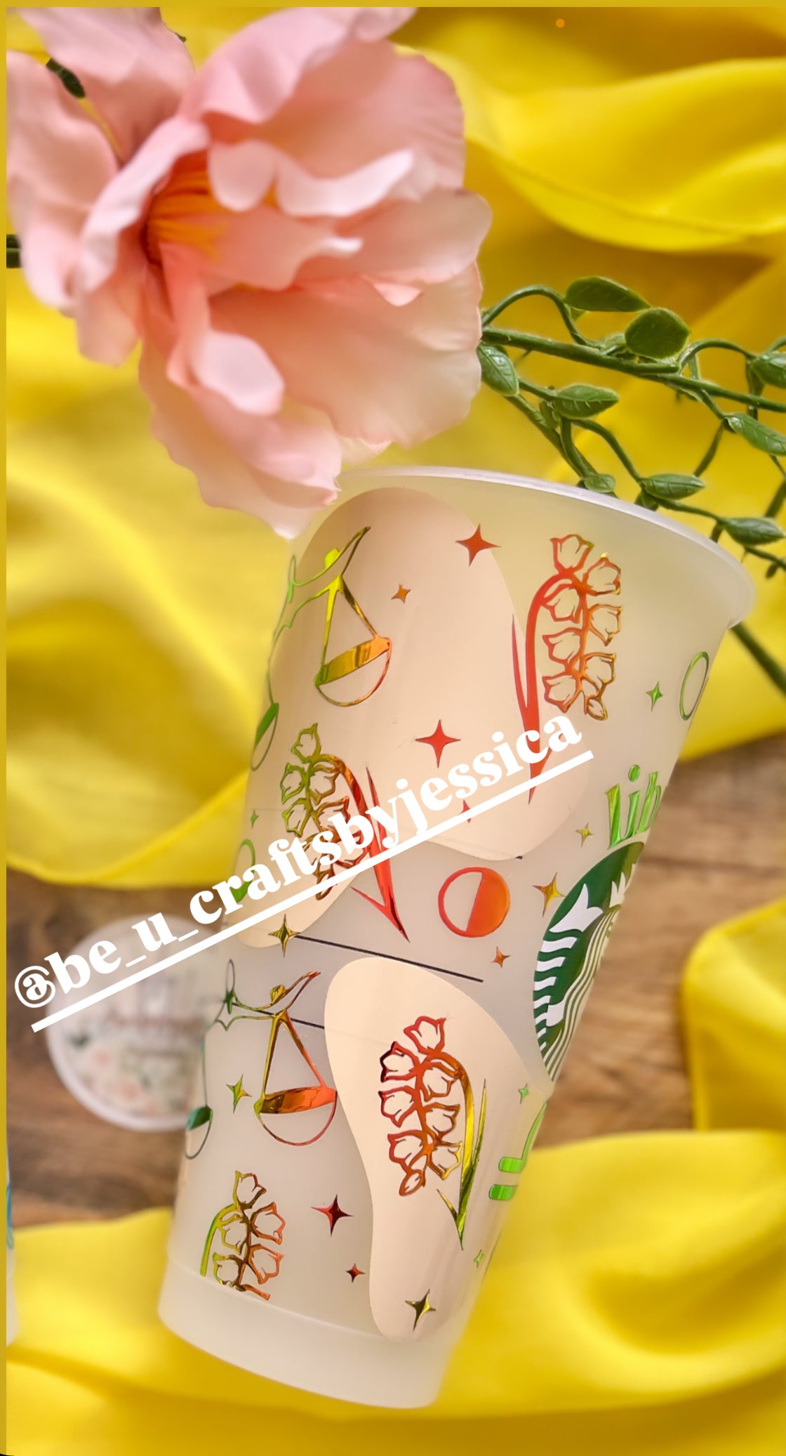 Zodiac Abstract Vintage Starbucks Cold Cup