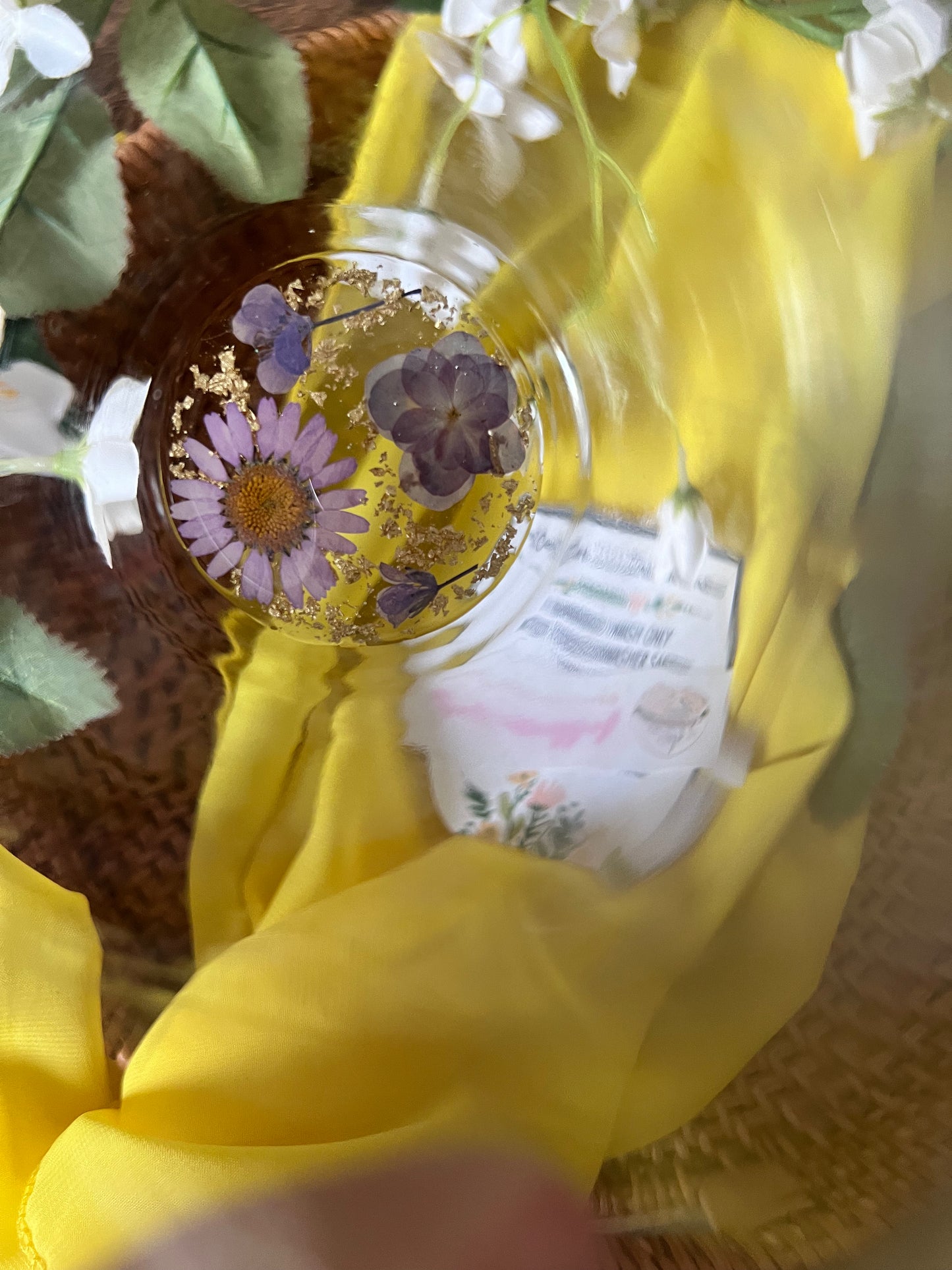 lavender + gold Flakes