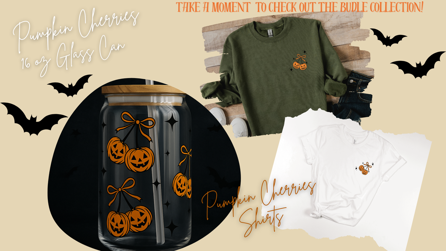 Pumpkin Cherries- Glass can