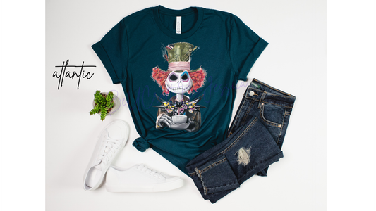 Mad Hatter Jack skellington inspired -Shirt