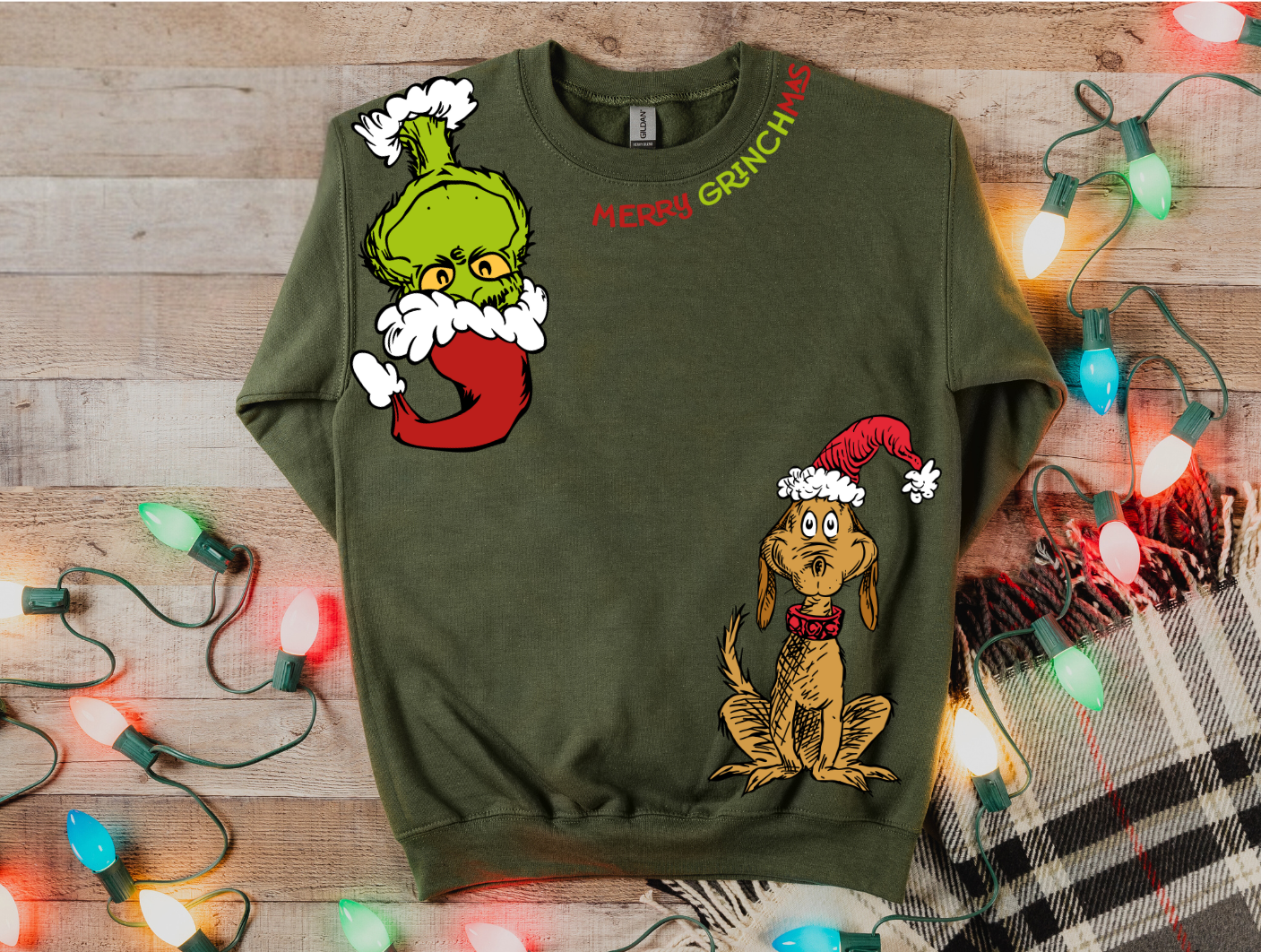 Merry Grinchmas Sweatshirt – Featuring The Grinch & Max