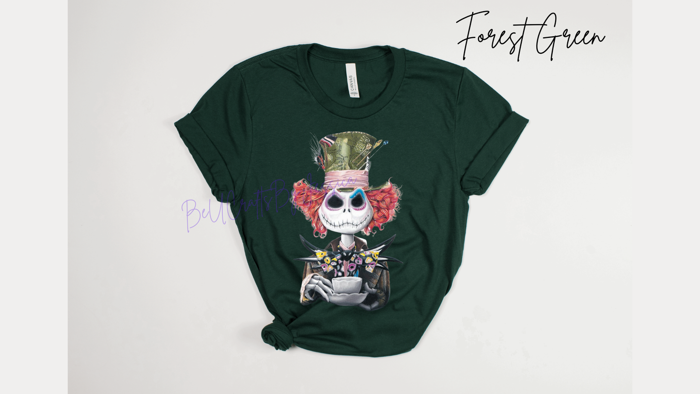 Mad Hatter Jack skellington inspired -Shirt