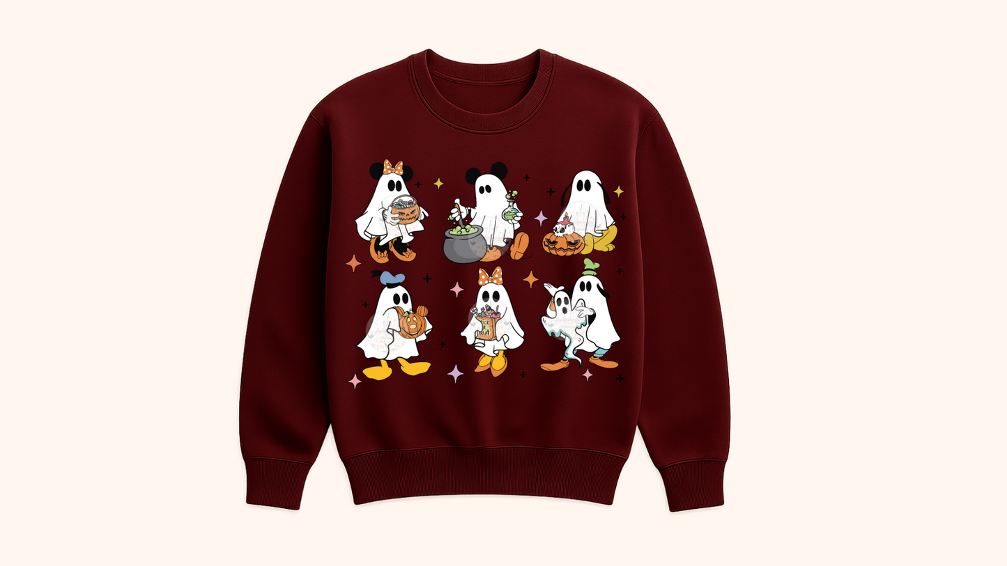 Spooky Ghost & Friends Sweatshirt-Youth