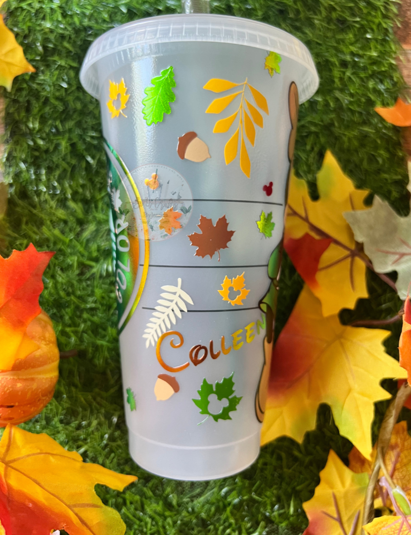 Autumn Is My Favorite Color – Fall Minnie Mouse Cold Cup (Customizable)