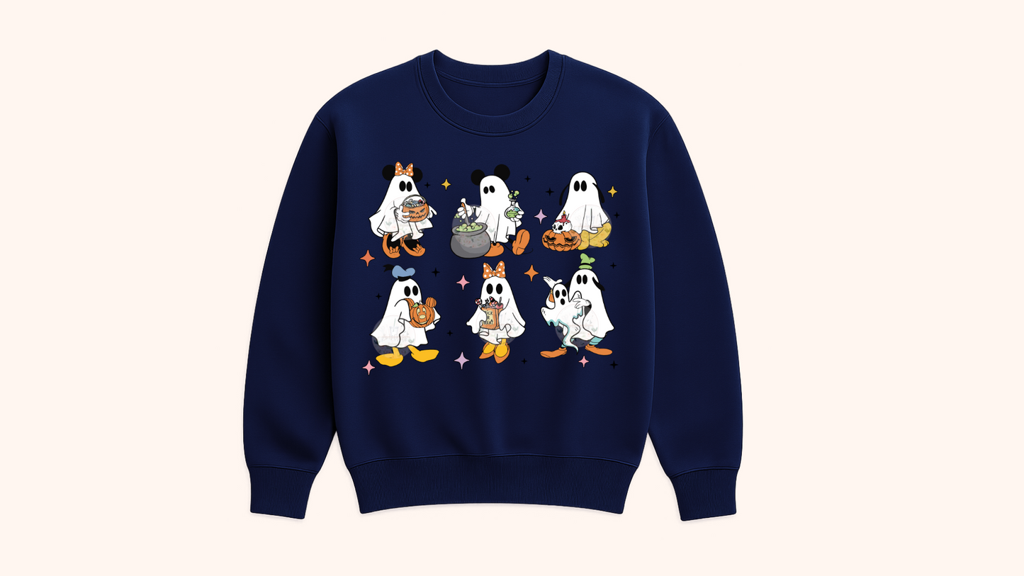 Spooky Ghost & Friends Sweatshirt-Youth