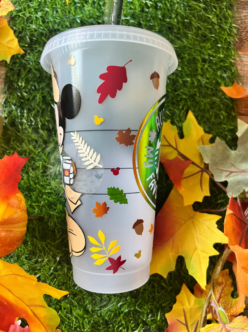 Autumn Is My Favorite Color – Fall Minnie Mouse Cold Cup (Customizable)