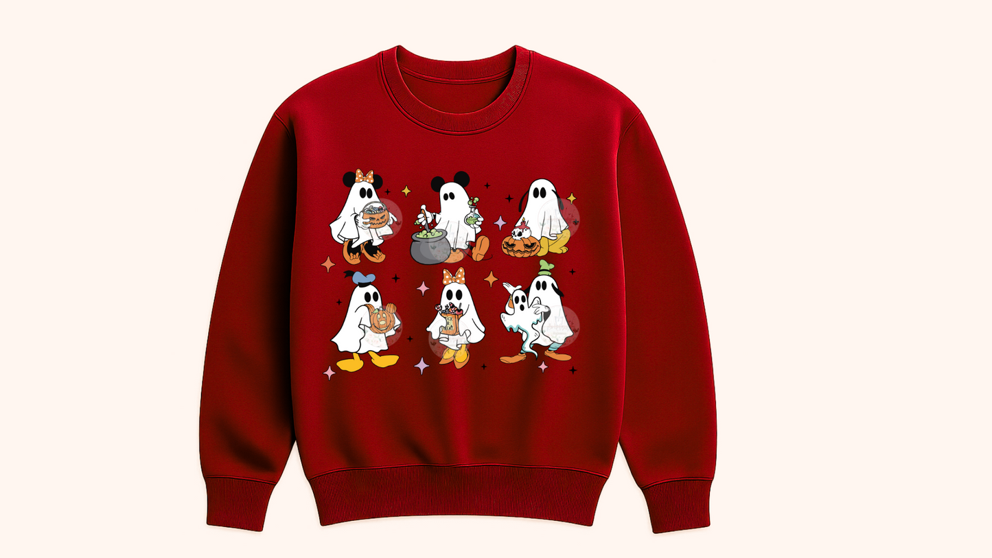 Spooky Ghost & Friends Sweatshirt-Youth