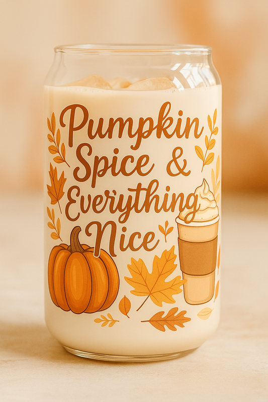 Pumpkin Spice & Everything Nice Glass
