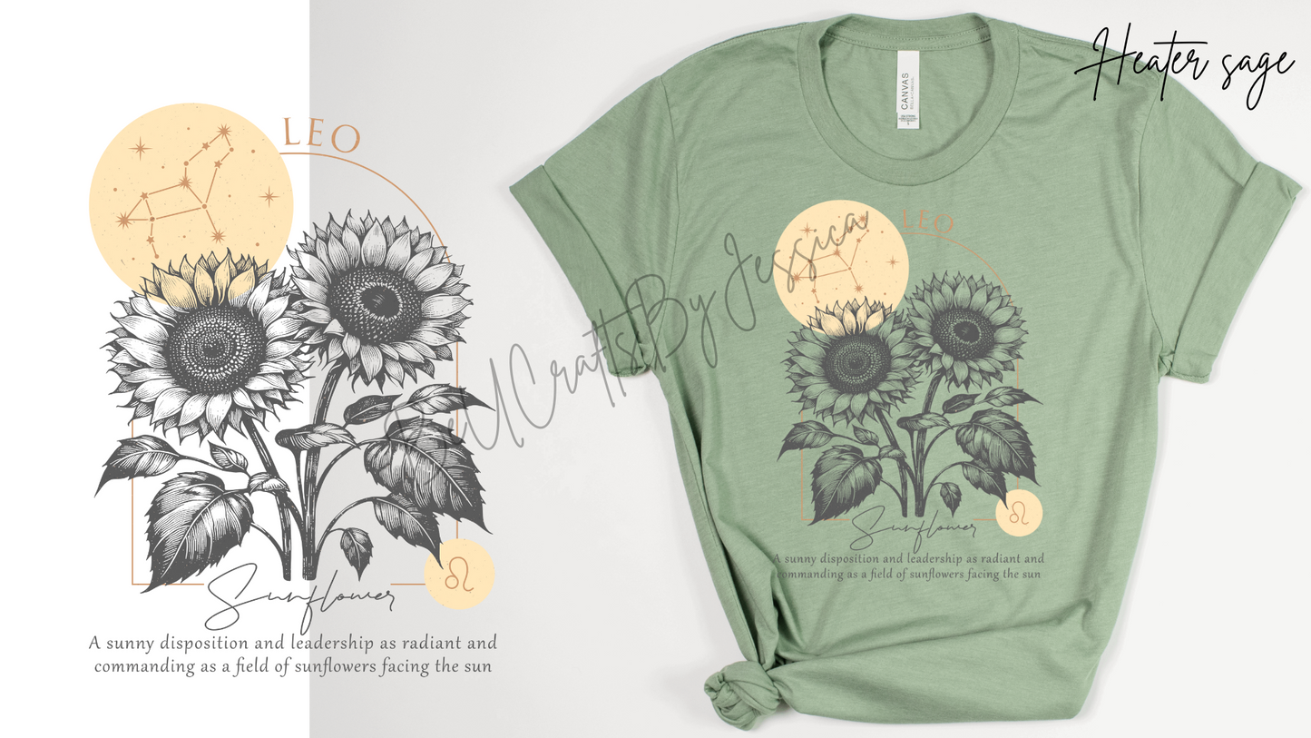 zodiac Birth Flower T-shirt