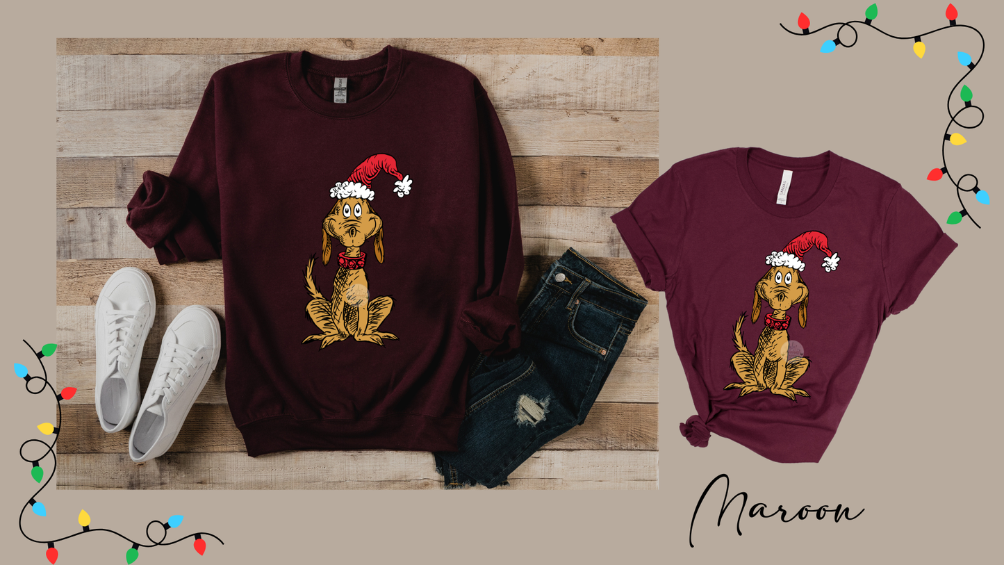 Max the Christmas Pup Shirt – Holiday Edition