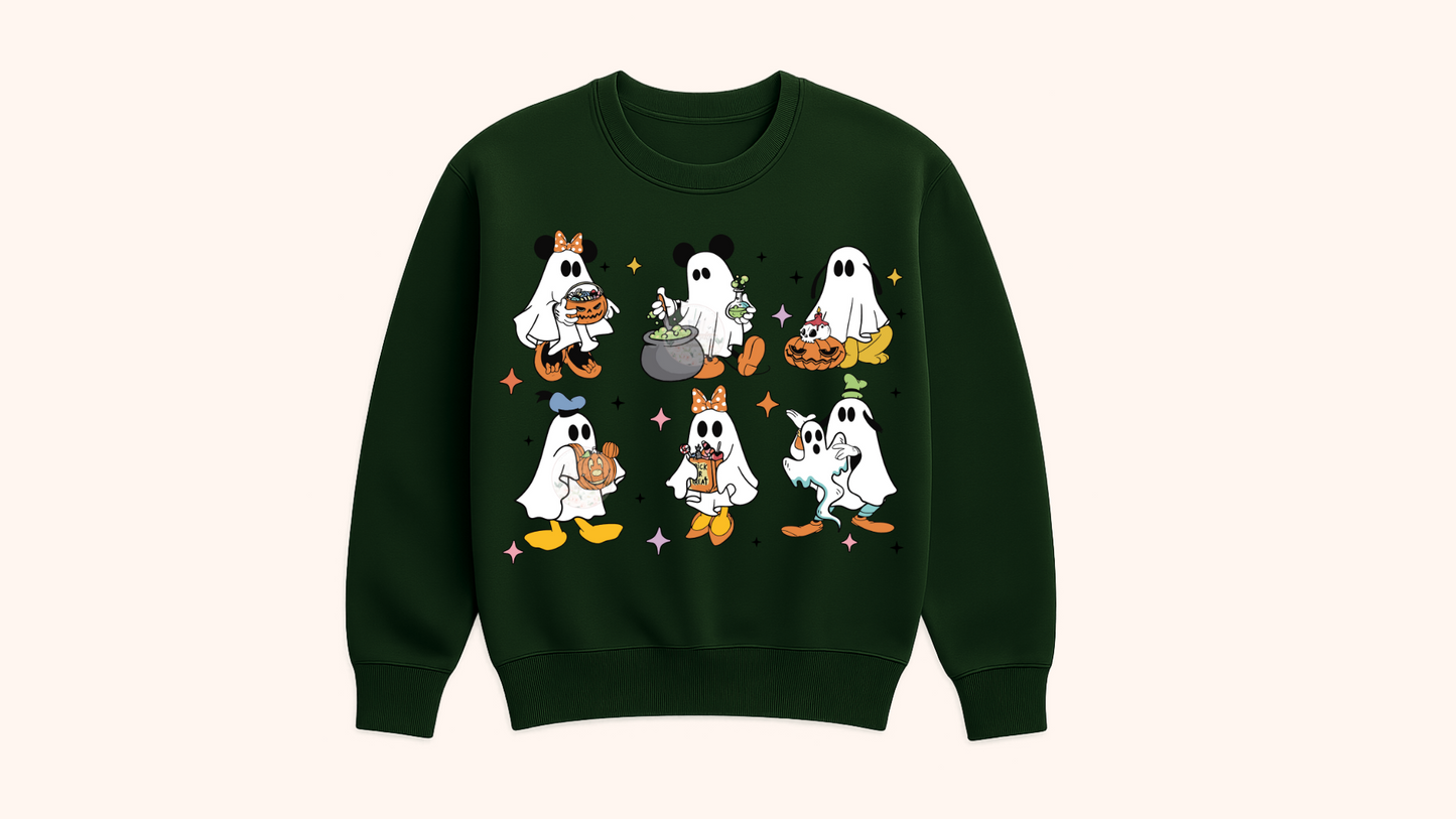 Spooky Ghost & Friends Sweatshirt-Youth