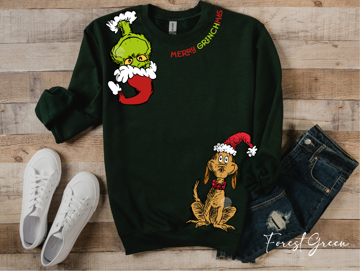 Merry Grinchmas Sweatshirt – Featuring The Grinch & Max