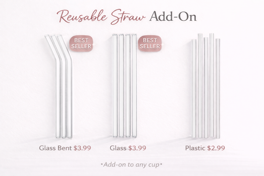 Straw Selection Add-On (Bent Glass • Straight Glass • Plastic)