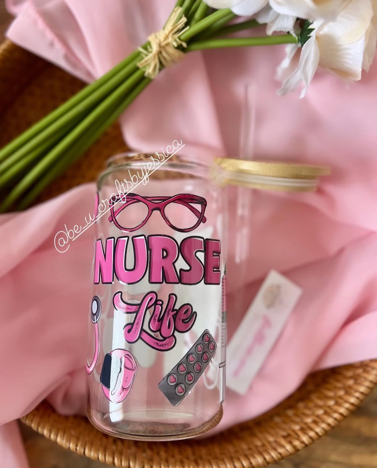Nurse Life -Glass Cup