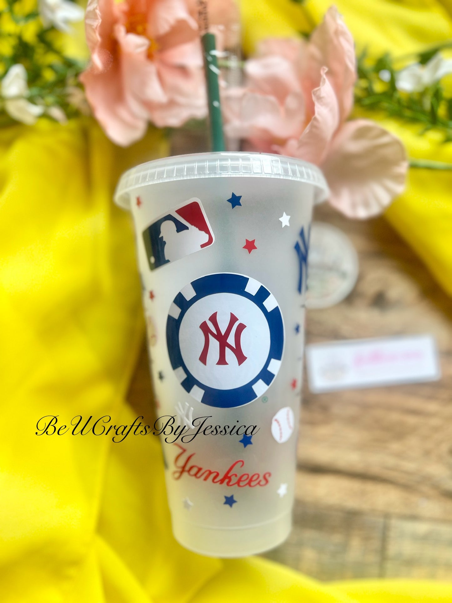 NEW YORK YANKEES Inspired MLB Cup | Starbucks Reuseable  Cold Cup