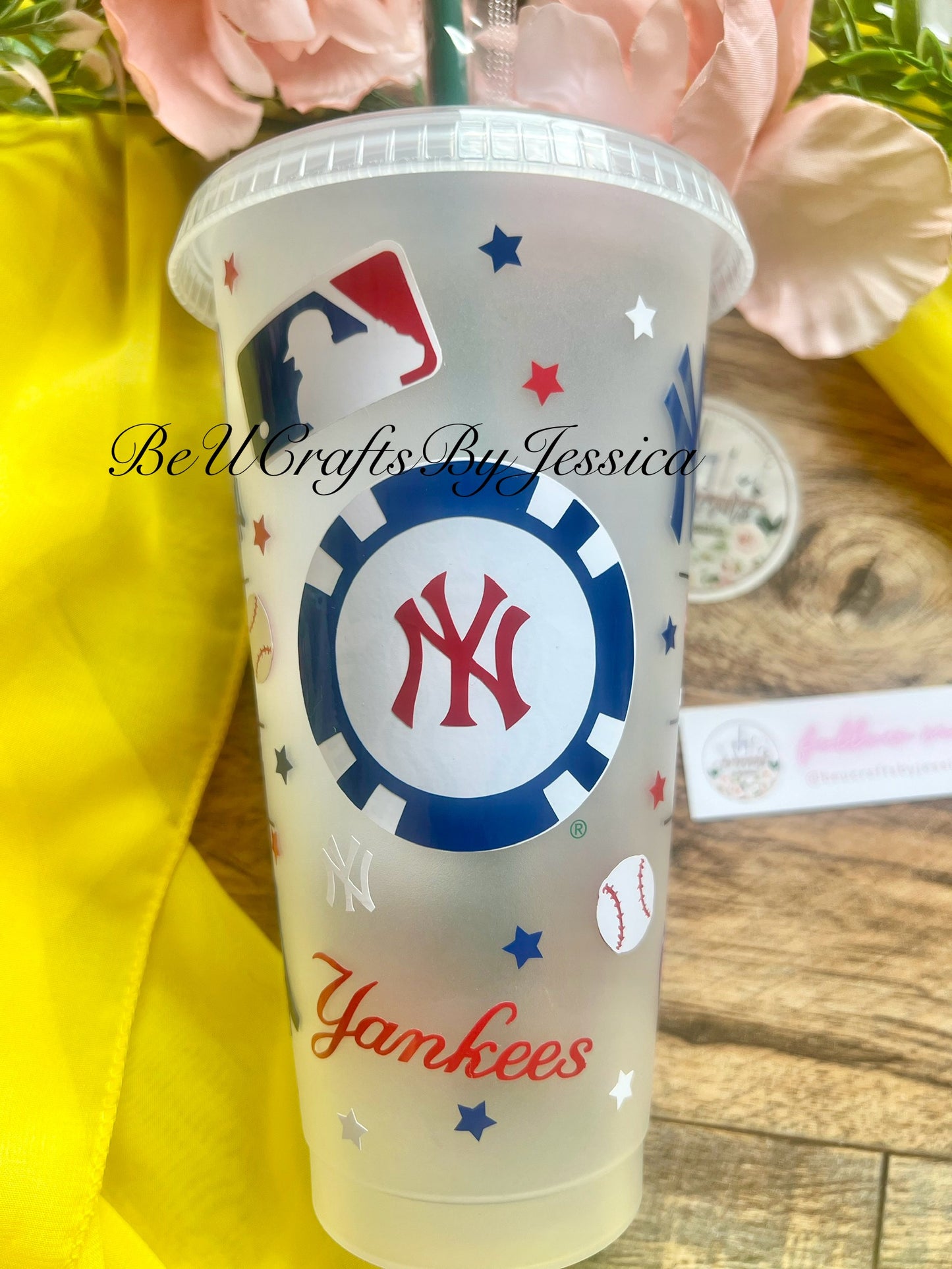 NEW YORK YANKEES Inspired MLB Cup | Starbucks Reuseable  Cold Cup