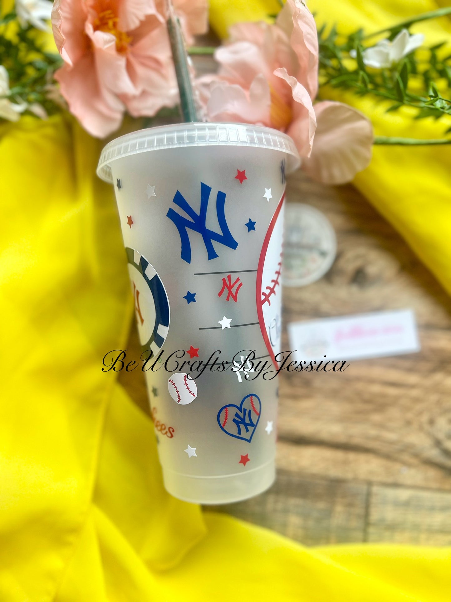 NEW YORK YANKEES Inspired MLB Cup | Starbucks Reuseable  Cold Cup