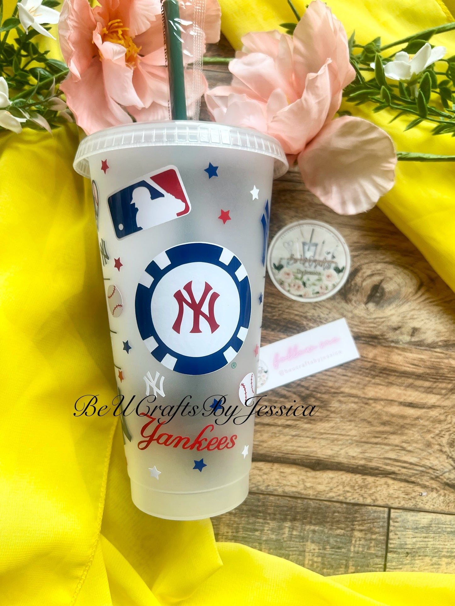 NEW YORK YANKEES Inspired MLB Cup | Starbucks Reuseable  Cold Cup