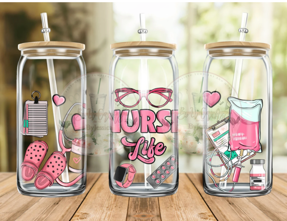 Nurse Life -Glass Cup