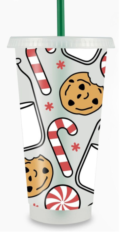 Holiday Peppermint, Milk  & Cookie Cup