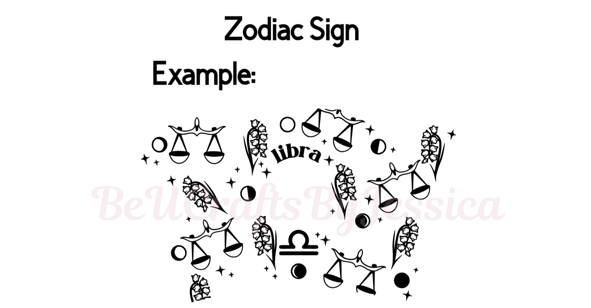 ZODIAC SIGN DESIGN COLOR WILL USE  HOLOGRAPHIC VINYL ONLY 