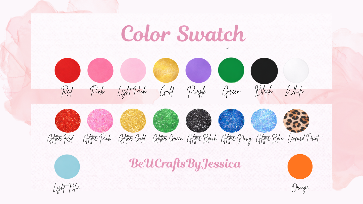 Heart Pattern Cold Cup -Personalized