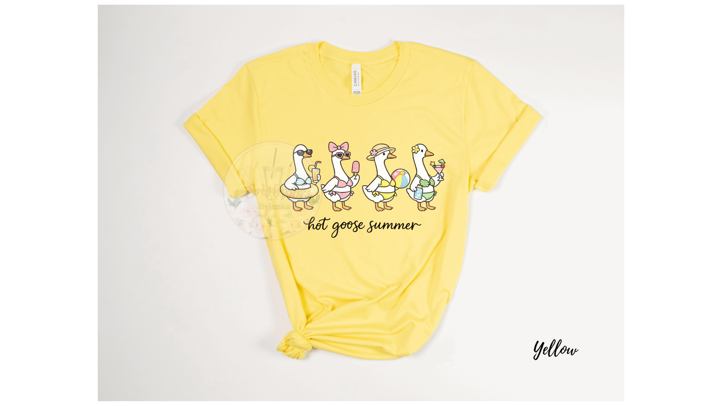 Hot Goose Summer Shirt – Funny Goose Graphic Tee