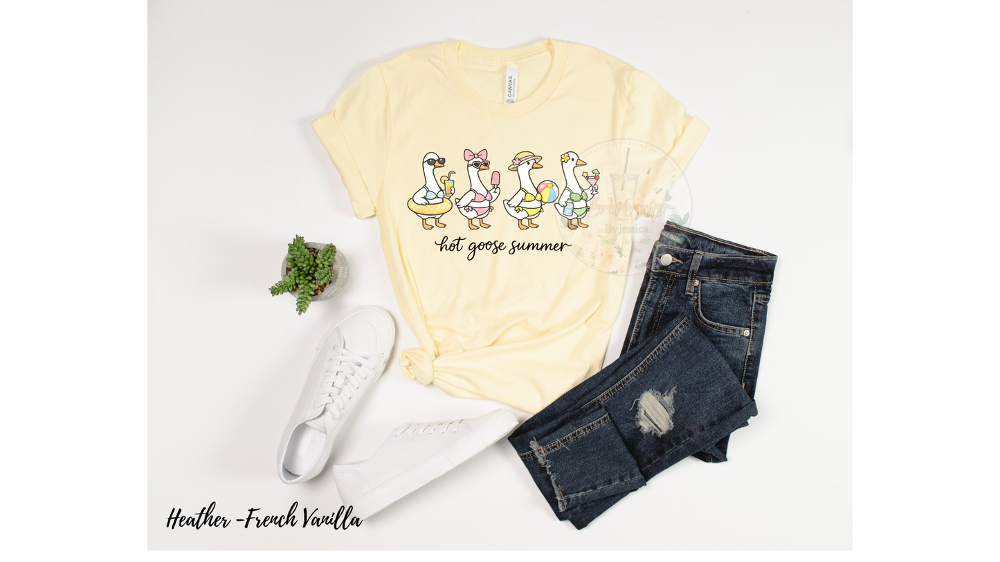 Hot Goose Summer Shirt – Funny Goose Graphic Tee