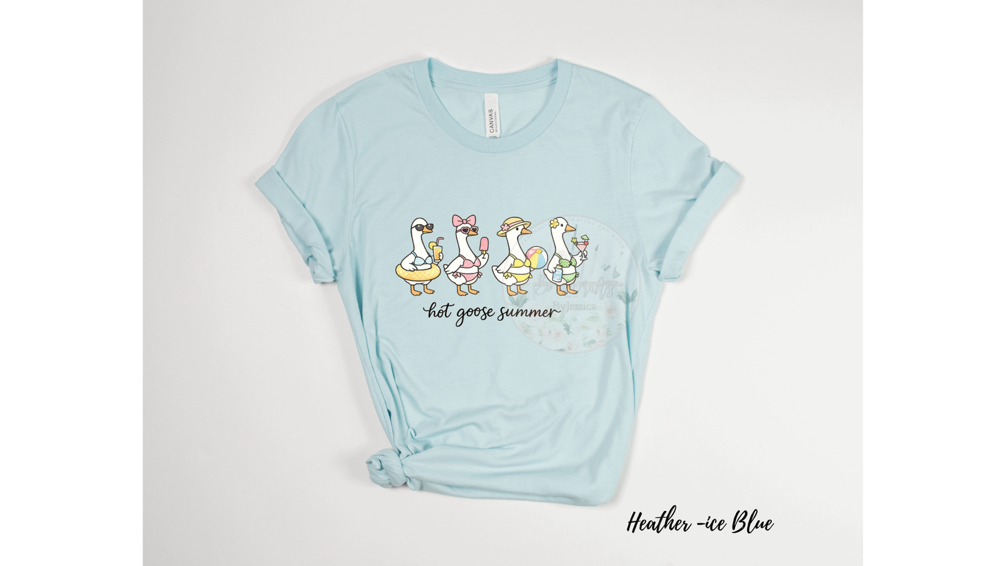 Hot Goose Summer Shirt – Funny Goose Graphic Tee