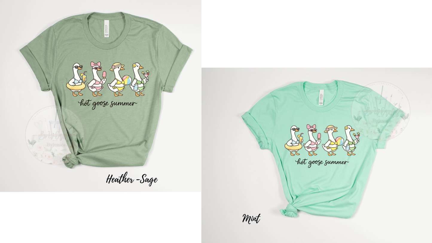 Hot Goose Summer Shirt – Funny Goose Graphic Tee