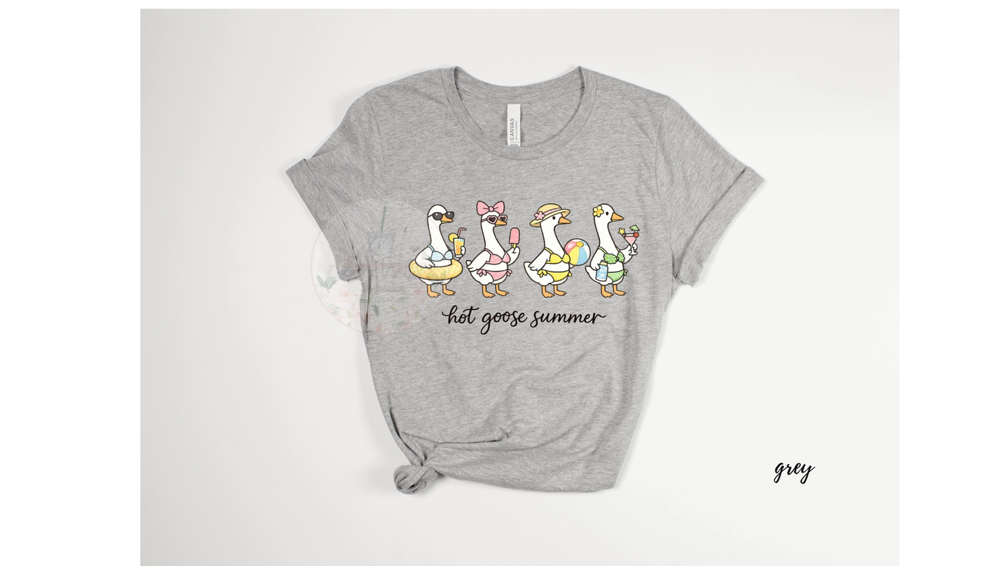 Hot Goose Summer Shirt – Funny Goose Graphic Tee